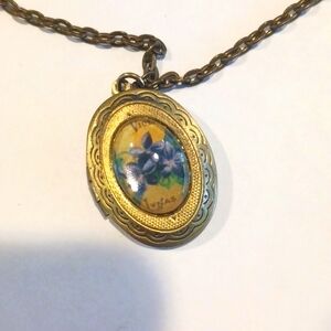 Locket with flowers